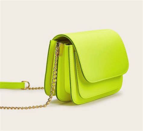 neon yellow crossbody bag